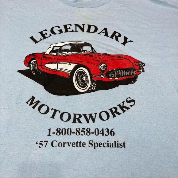 Fruit Of The Loom T-Shirt Men’s Size XL Vintage Chevy Legendary Motoworks Blue - Picture 3 of 10